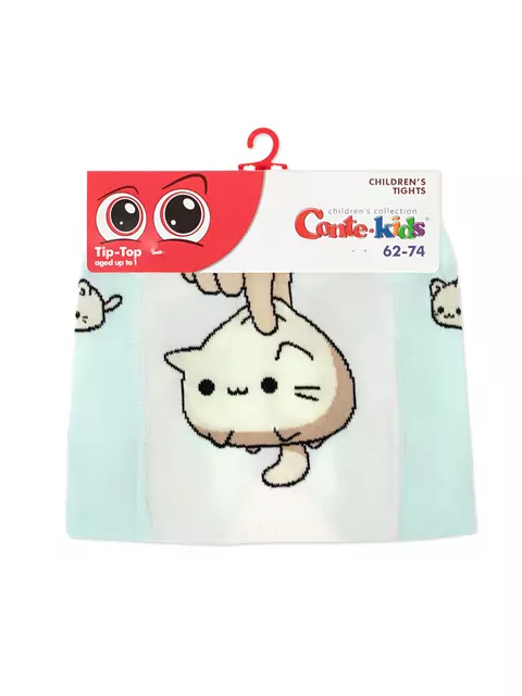 Колготки детские tip-top 704 бледно-бирюзовый, 4С-01СП, 80-86 (14), CONTE-KIDS,  - 3