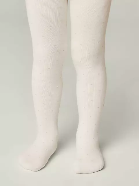 Теплые колготки для девочек sof-tiki 699 молочный, 7С-38СП, 116-122 (18), CONTE-KIDS,  - 2