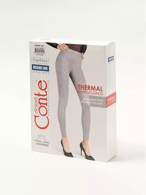 Леггинсы женские из искусственной замши с высокой посадкой conte desire lux grape wine, , 170-102/L, CONTE ELEGANT, - 1