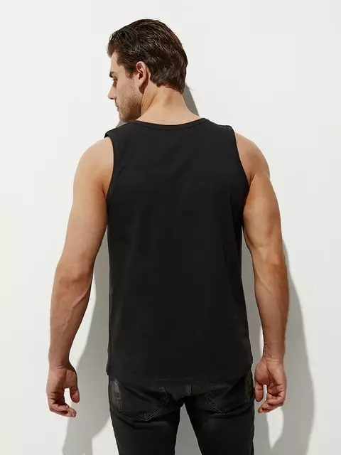 Майка мужская omsa cotton u1101 nero, , 54(3XL), OMSA, - 3