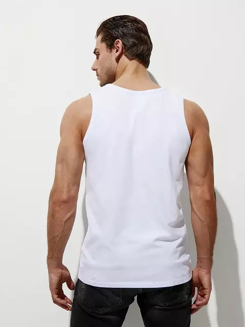 Майка мужская omsa cotton u1101 bianco, , 52(2XL), OMSA, - 2