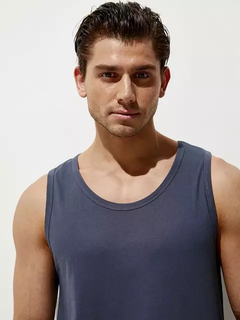 Майка мужская omsa cotton u1101 mineral, , 46 (M), OMSA, - 4