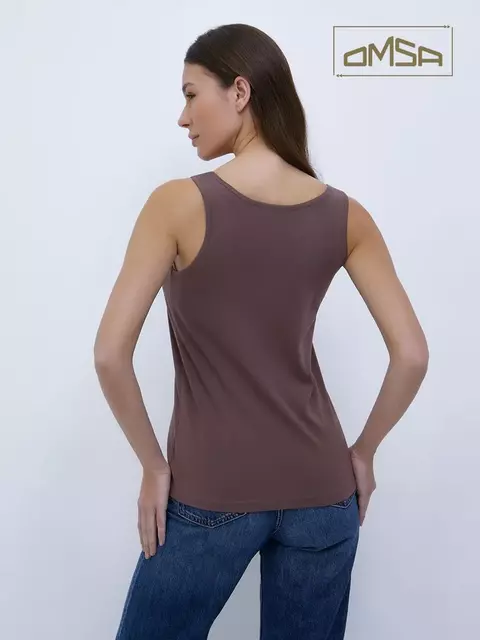 Майка женская omsa d1101 cappuccino, , 46 (M), OMSA, - 2