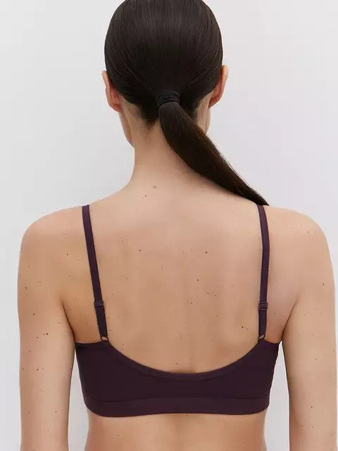 Кроп-топ на тонких бретелях omsa cotton 1111s viola, , 44 (S), OMSA, - 3