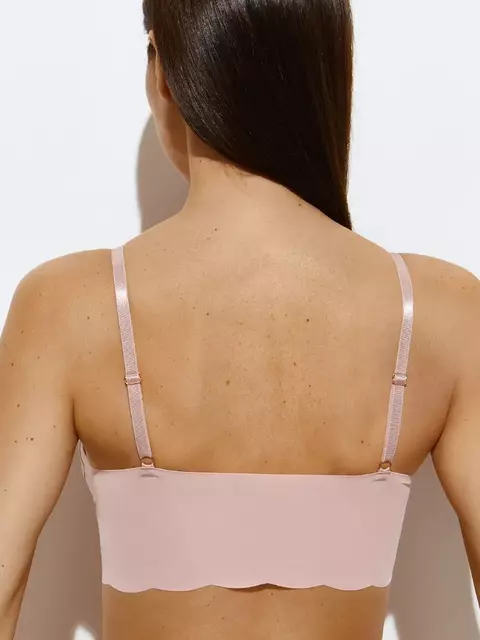 Кроп-топ на тонких бретелях omsa invisible 1111b rosa antico, , 46 (M), OMSA, - 2
