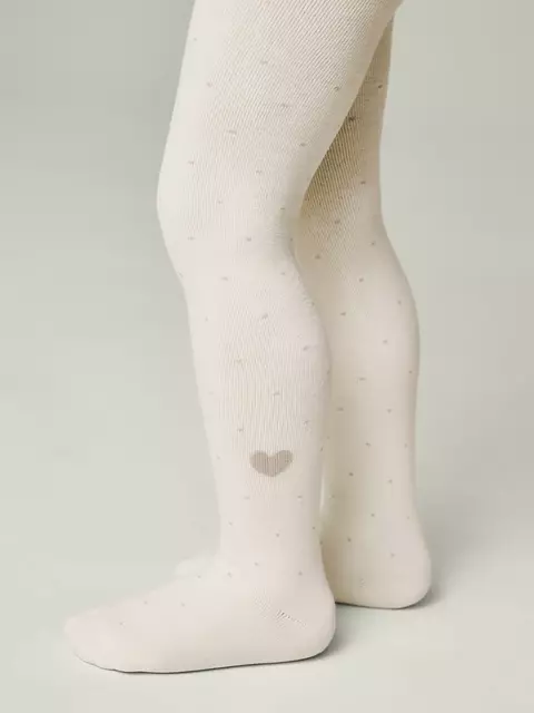 Теплые колготки для девочек sof-tiki 699 молочный, , 116-122 (18), CONTE-KIDS, - 1