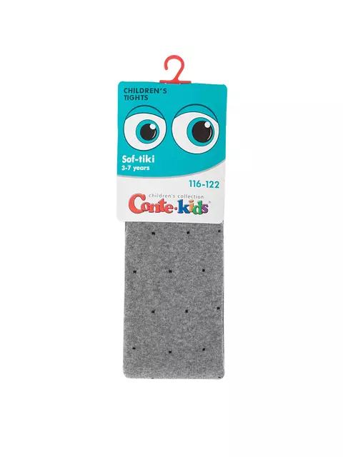 Колготки махровые conte-kids sof-tiki 699 серый, 7С-38СП, 116-122 (18), CONTE-KIDS,  - 4