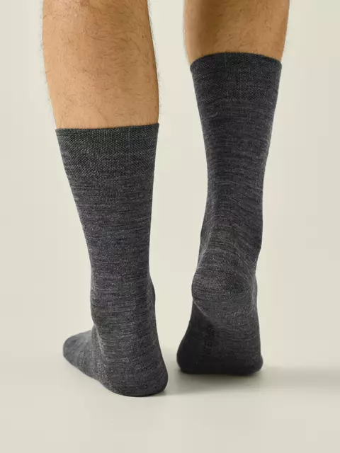 Мужские удлинённые носки с шерстью conte 000 темно-серый, 25С-87СП, 40-41 (25), CONTE,  - 2
