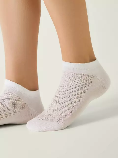 Носки женские (ультракороткие) conte active 961 белый, , 36-38 (23-25), CONTE ELEGANT, - 1