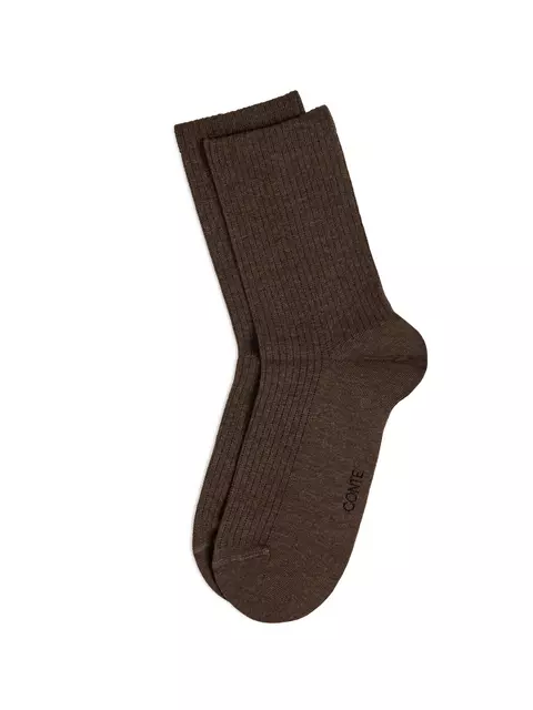 Удлинённые женские носки conte classic 751 шоколадный, 25С-32СП, 36-38 (23-25), CONTE ELEGANT,  - 3