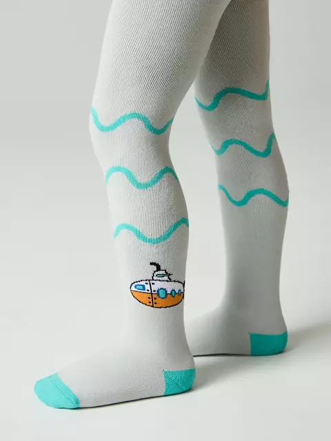 Колготки детские conte-kids sof-tiki 693 светло-серый, , 62-74 (12), CONTE-KIDS, - 1