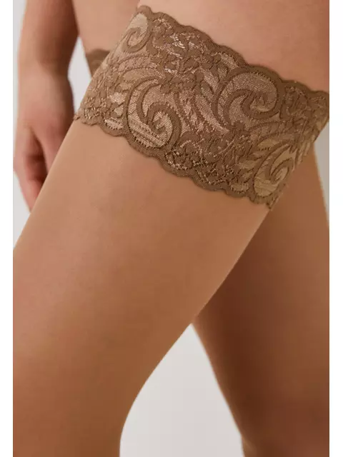 Чулки innamore flirt 20 miele, , 3/4 (M/L), INNAMORE, - 3