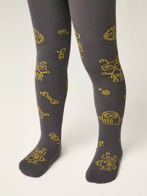 Колготки детские conte-kids sof-tiki 695 темно-серый, , 104-110 (16), CONTE-KIDS, - 1