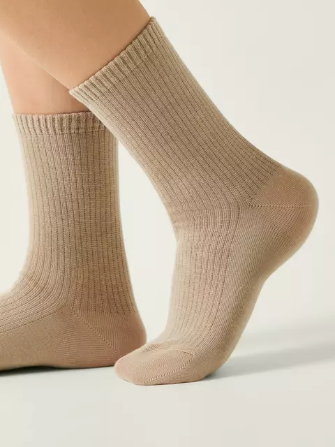 Удлинённые женские носки conte classic 751 бежевый, 25С-32СП, 36-38 (23-25), CONTE ELEGANT,  - 2