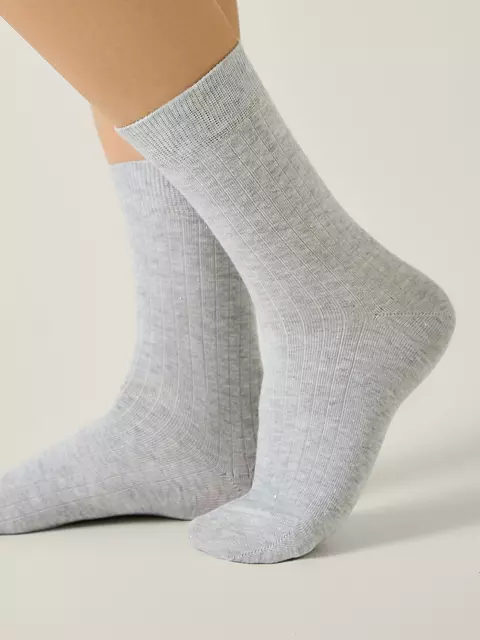 Удлинённые женские носки conte classic 784 светло-серый, 25С-31СП, 36-38 (23-25), CONTE ELEGANT,  - 2