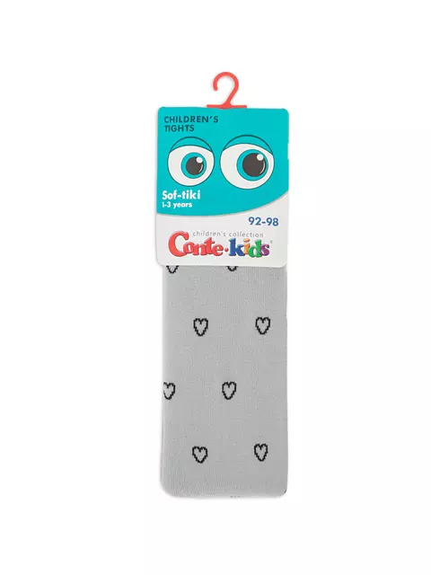 Колготки детские conte-kids sof-tiki 694 светло-серый, 7С-38СП, 104-110 (16), CONTE-KIDS,  - 2