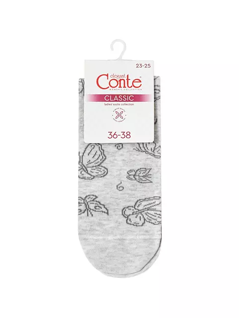 Носки женские conte classic 697 светло-серый, 15С-15СП, 36-38 (23-25), CONTE ELEGANT,  - 4
