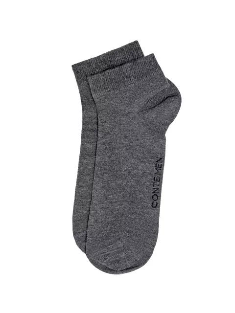 Мужские укороченные носки с кашемиром и вискозой conte 000 темно-серый, 25С-83СП, 44-45 (29), CONTE,  - 3