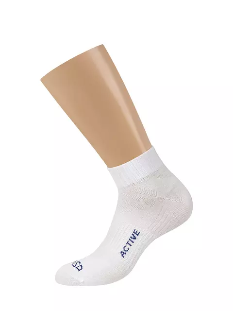 Короткие мужские носки omsa active 111 bianco, , 45-47 (29-31), OMSA, - 2