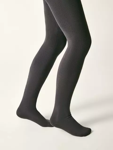 Колготки махровые conte-kids sof-tiki 700 темно-серый, 7С-38СП, 140-146 (22), CONTE-KIDS,  - 2