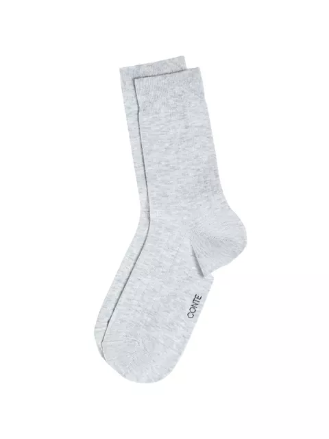 Удлинённые женские носки conte classic 784 светло-серый, 25С-31СП, 36-38 (23-25), CONTE ELEGANT,  - 3