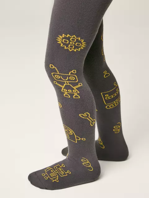 Колготки детские conte-kids sof-tiki 695 темно-серый, 7С-38СП, 92-98 (14), CONTE-KIDS,  - 2