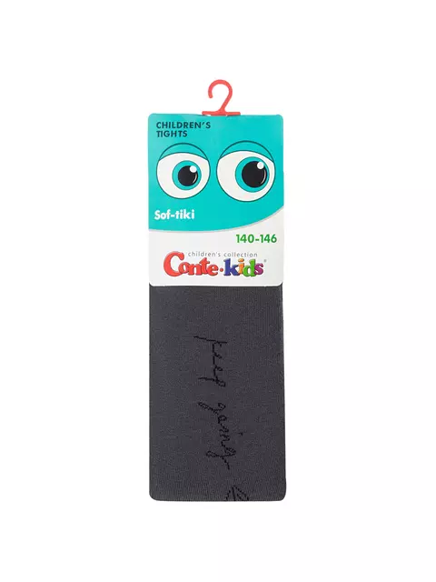 Колготки махровые conte-kids sof-tiki 700 темно-серый, 7С-38СП, 140-146 (22), CONTE-KIDS,  - 4