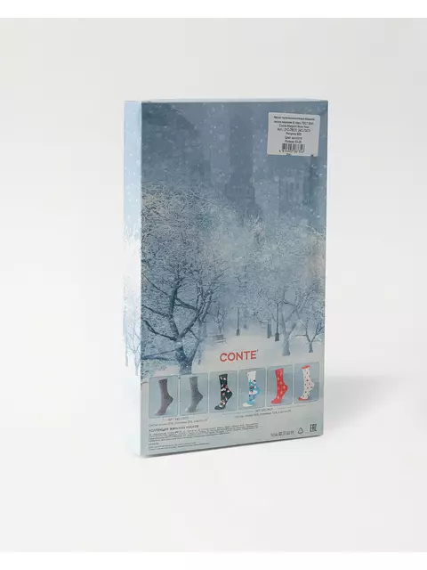 Подарочный набор женских носков (6 пар) conte 823 ассорти, 21С-76СП,24С-73СП, 36-39 (23-25), CONTE ELEGANT,  - 2