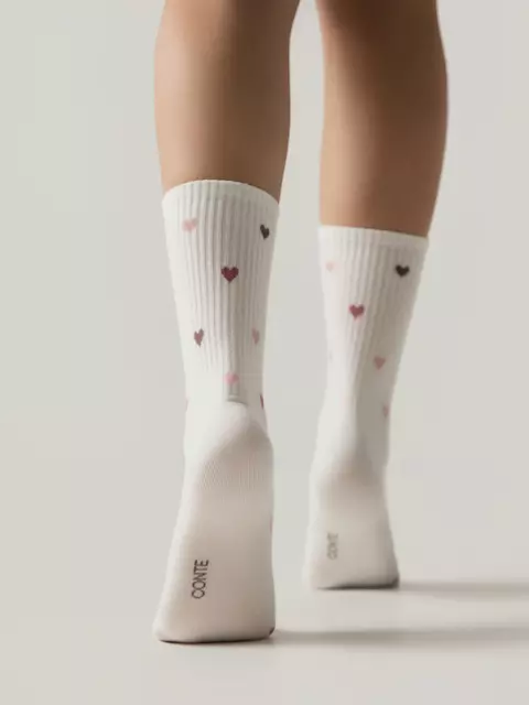 Удлиненные женские носки conte active 966 молочный, 20С-20СП, 36-38 (23-25), CONTE ELEGANT,  - 3