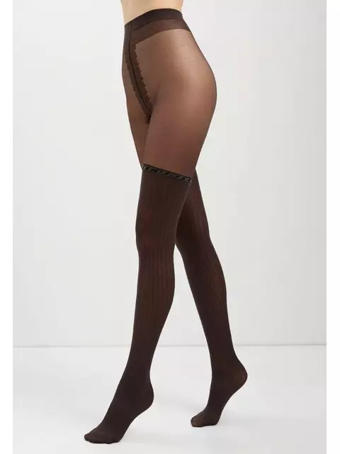 Колготки женские conte fantasy glam grafit, , 2, CONTE ELEGANT, - 1