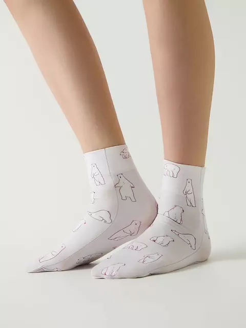 Носки с рисунком «белые мишки» fantasy 936 mix, 22С-55СП, 36-39 (23-25), CONTE ELEGANT,  - 2