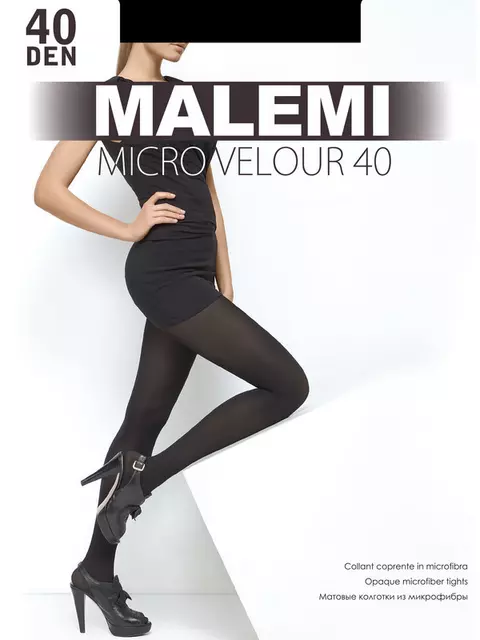 Колготки malemi micro velour 40 daino, , 2, MALEMI, - 1