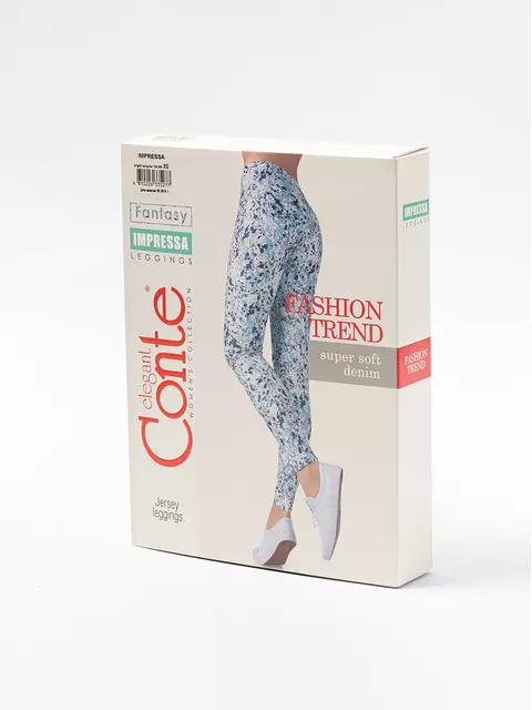 Леггинсы женские impressa bright turquise, , 164-90/XS, CONTE ELEGANT, - 1