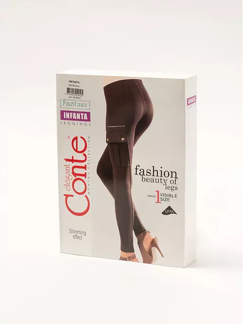 Леггинсы женские conte infanta brown, , 170-90/XS, CONTE ELEGANT, - 1