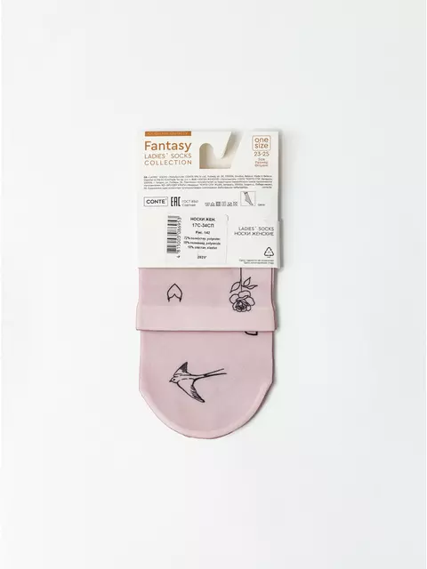 Носки с рисунком «tattoo» fantasy 70 den 142 mix, 17С-34СП, 36-39 (23-25), CONTE ELEGANT,  - 5