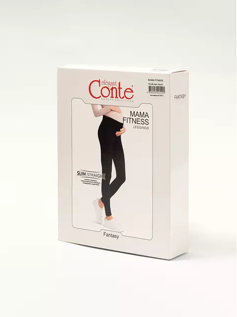 Ультракомфортные леггинсы для беременных mama fitness black, , 164-90/XS, CONTE ELEGANT, - 1