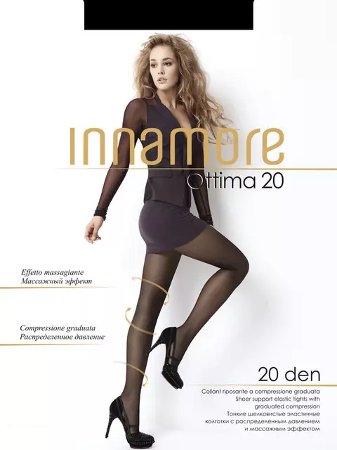 Колготки innamore ottima 20 bronzo, , 4, INNAMORE, - 1