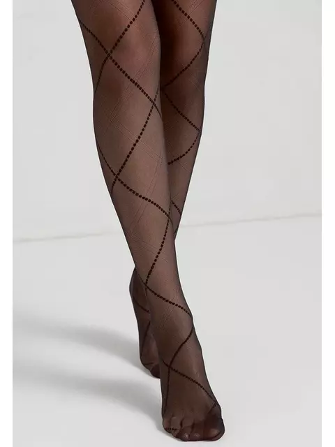 Колготки с имитацией шнуровки conte galerie grafit, 20С-89СП, 4, CONTE ELEGANT,  - 3