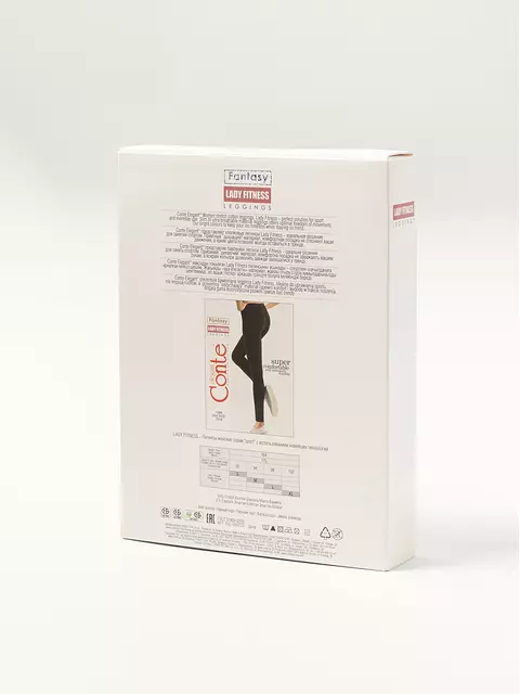Леггинсы женские conte lady fitness black, 15С-016ТСП, 164-90/XS, CONTE ELEGANT,  - 2