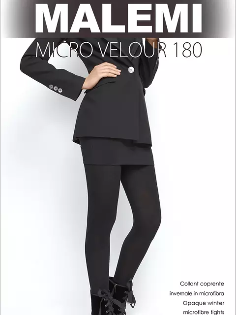 Колготки malemi micro velour 180 chocolate, , 2, MALEMI, - 1