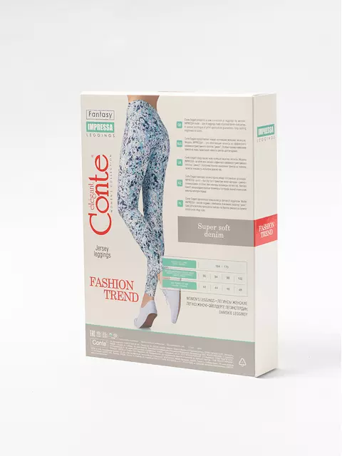 Леггинсы женские impressa bright turquise, 17С-398ТСП, 164-90/XS, CONTE ELEGANT,  - 2