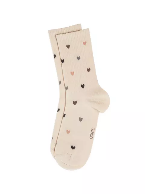 Удлиненные женские носки conte active 966 бежевый, 20С-20СП, 36-38 (23-25), CONTE ELEGANT,  - 3