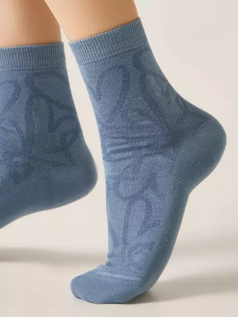 Носки женские conte classic 687 светлый джинс, 15С-15СП, 36-38 (23-25), CONTE ELEGANT,  - 2