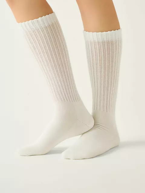 Носки женские (махровая стопа) conte comfort 750 молочный, , 39-41 (25-27), CONTE ELEGANT, - 1