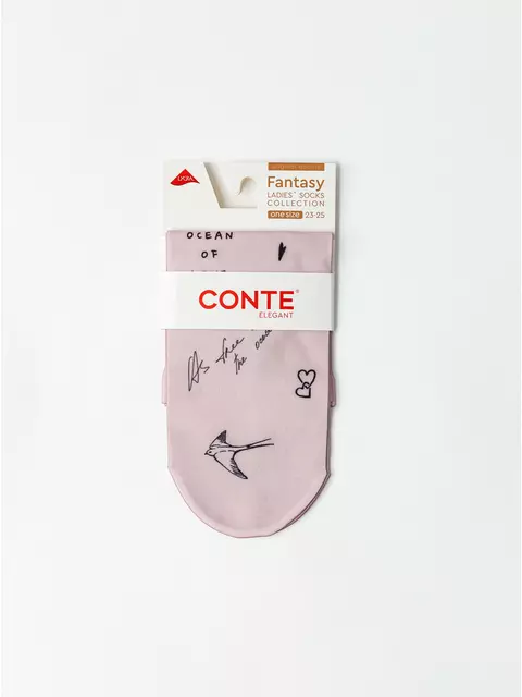 Носки с рисунком «tattoo» fantasy 70 den 142 mix, 17С-34СП, 36-39 (23-25), CONTE ELEGANT,  - 4