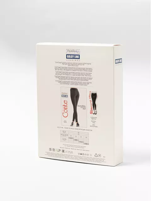Леггинсы женские conte goldy line black, 15С-004ТСП, 170-90/XS, CONTE ELEGANT,  - 2
