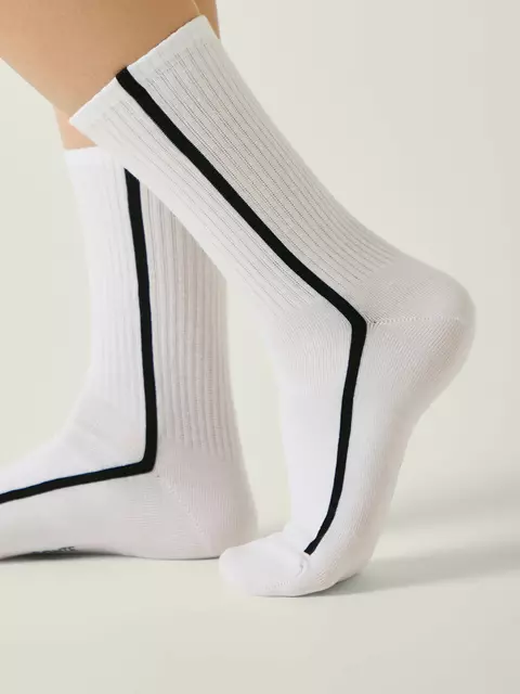 Удлиненные женские носки conte active 965 белый, 20С-20СП, 36-38 (23-25), CONTE ELEGANT,  - 2