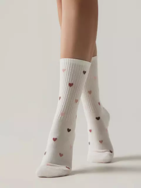 Удлиненные женские носки conte active 966 молочный, , 39-41 (25-27), CONTE ELEGANT, - 1