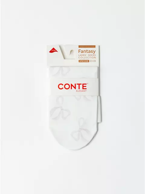 Носки женские с рисунком «розовые бантики» fantasy 941 mix, 22С-55СП, 36-39 (23-25), CONTE ELEGANT,  - 5