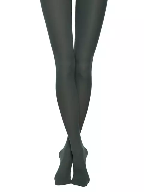 Женские меланжевые колготки trendy melange 60 verde, , 3, CONTE ELEGANT, - 1